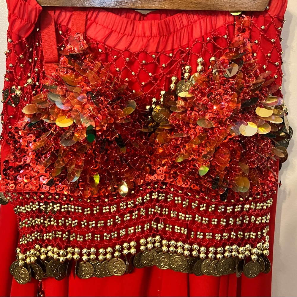 Belly dancing set,  in great shape red - Picture 5 of 6
